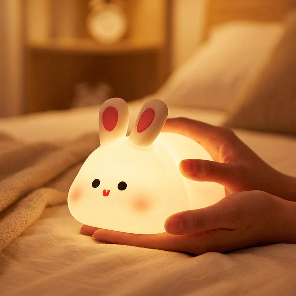 Bunny Night Lamp - touch control bunny lamp with 3 brightness levels
