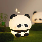 Panda Night Lamp by Little Glow Co. - squishy silicone panda night light