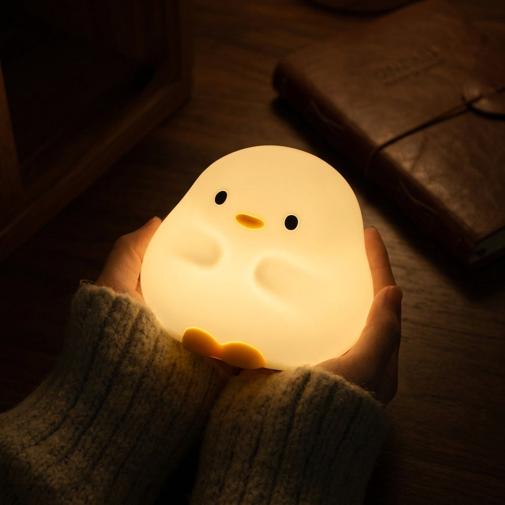 Duck Night Lamp - tap-to-glow duck lamp
