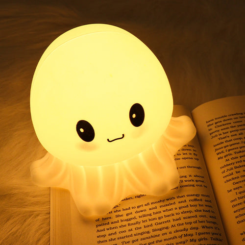Jellyfish Night Lamp by Little Glow Co. - squishy silicone jellyfish night light