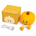Pumpkin Night Lamp glowing warm - Halloween night light