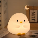 Duck Night Lamp by Little Glow Co. - squishy silicone duck night light